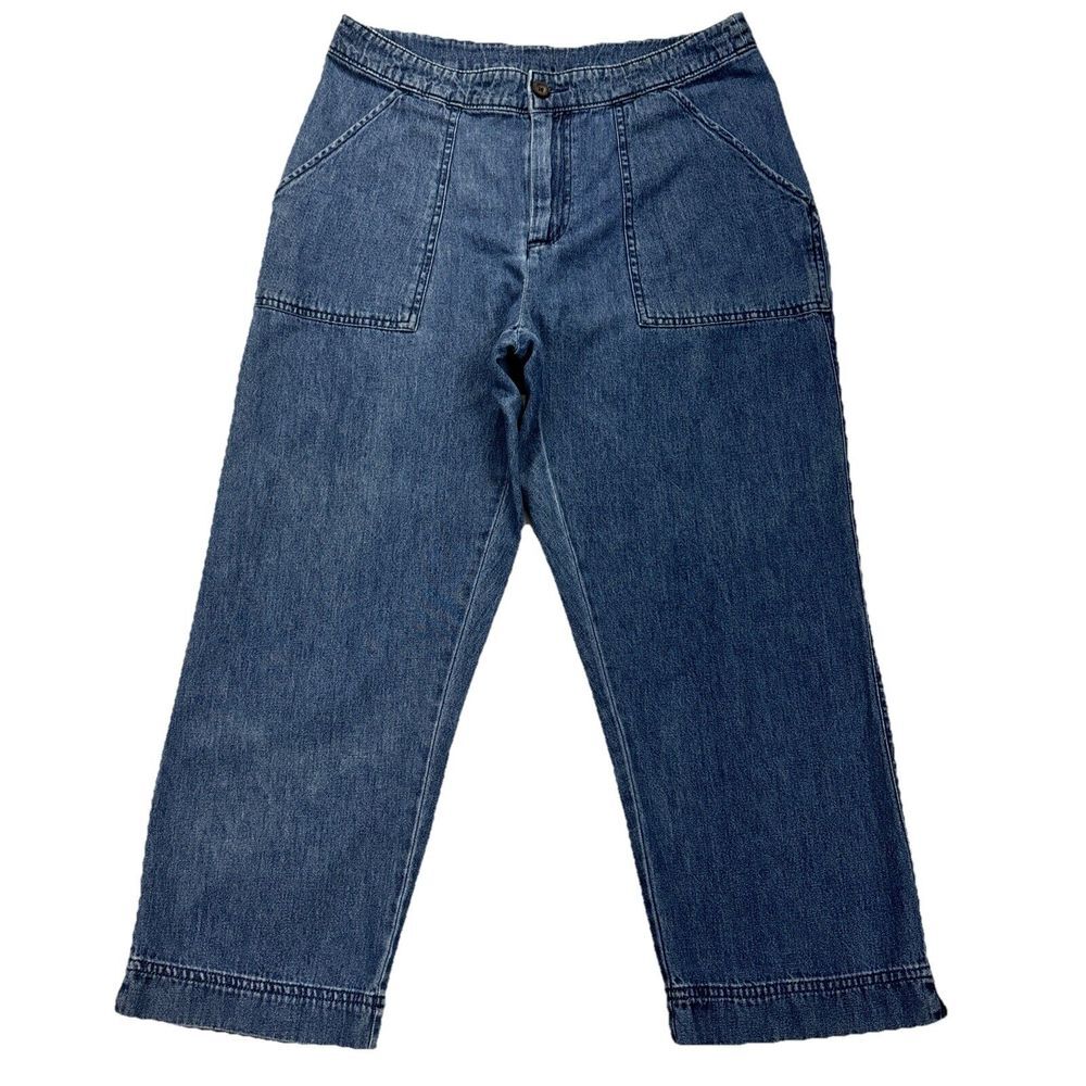 Vtg Woolrich Jean Womens 8 Capris Barn Chore Cabincore Workwear Grannycore 30x22